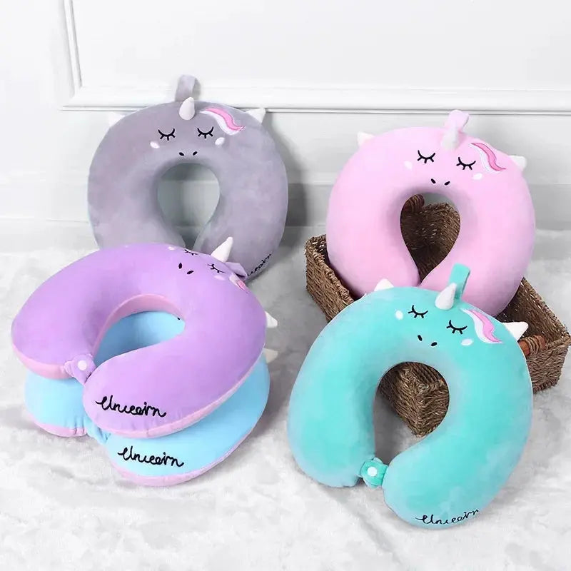 Slumblr® Unicorn Plush U-Shaped Travel Pillow
