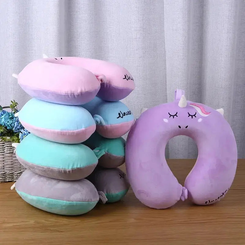 Slumblr® Unicorn Plush U-Shaped Travel Pillow
