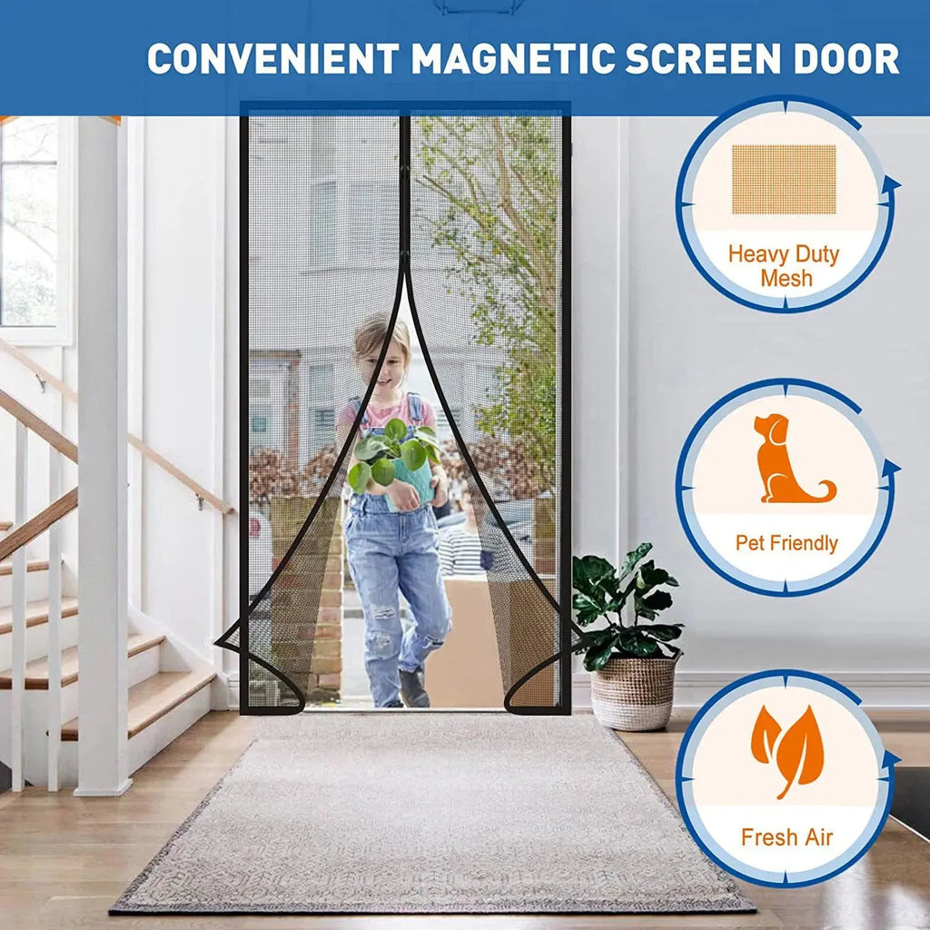 Slumblr® Auto Close Screen Door Mesh with Magnets