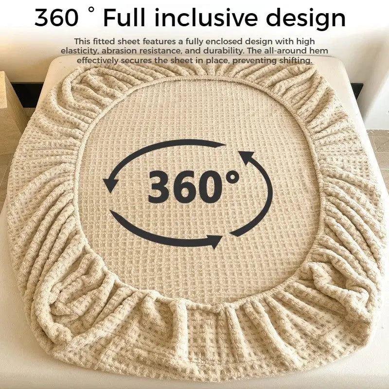 Slumblr® Waffle Fleece Fitted Sheet