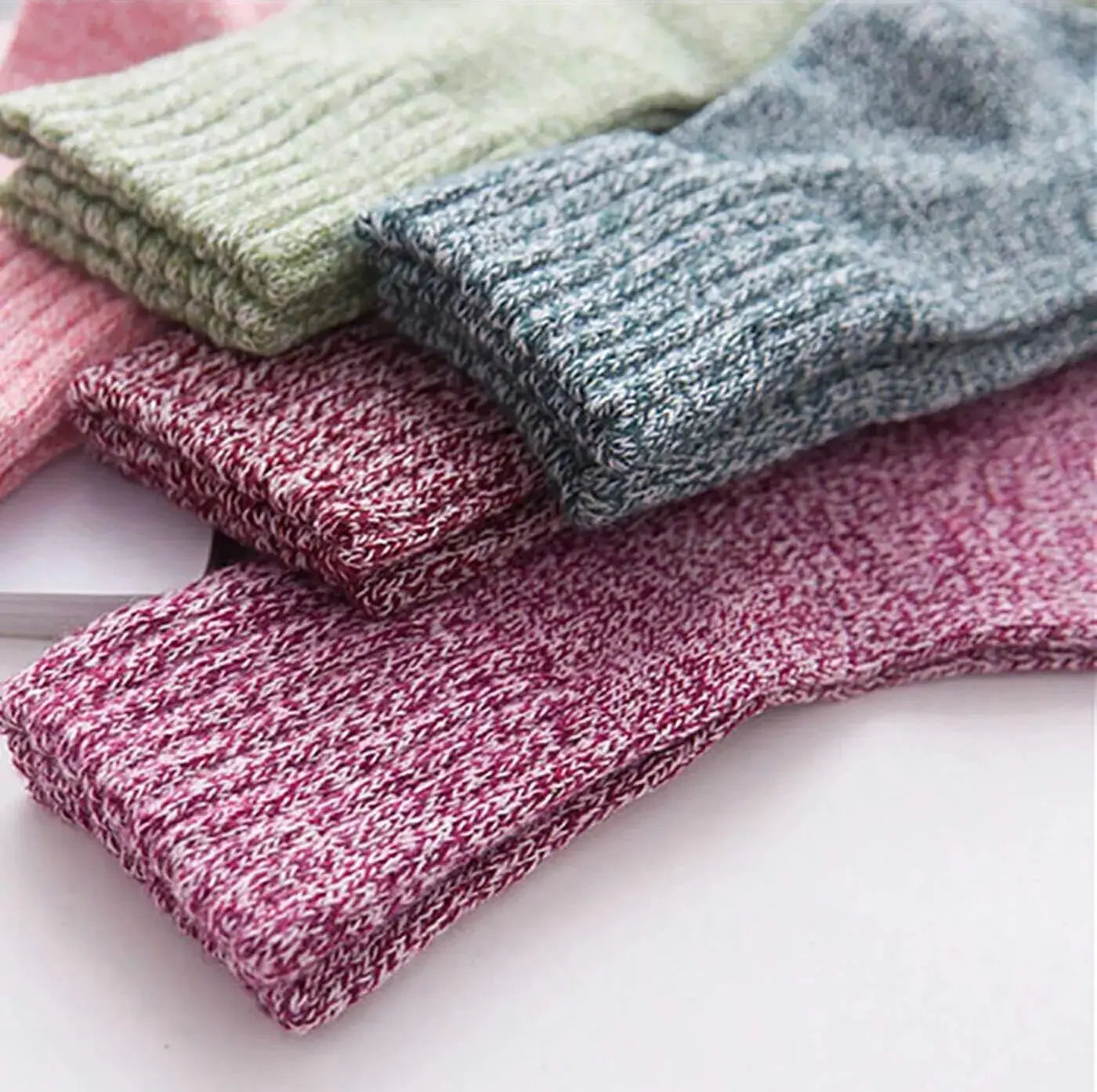 Slumblr® Wool Lined Winter Socks (5 Pairs)