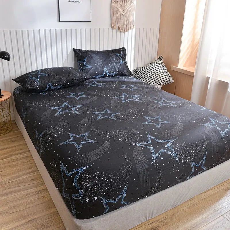 Slumblr® Starry Sky Printed Fitted Sheet Set