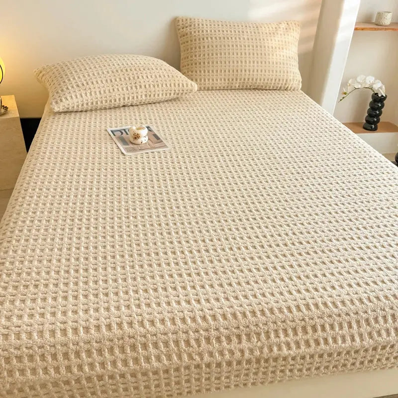 Slumblr® Waffle Fleece Fitted Sheet