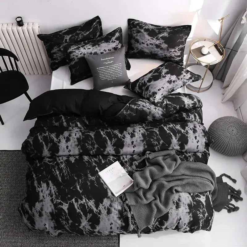 Slumblr® Marble Print Duvet Cover Set (3Pcs)