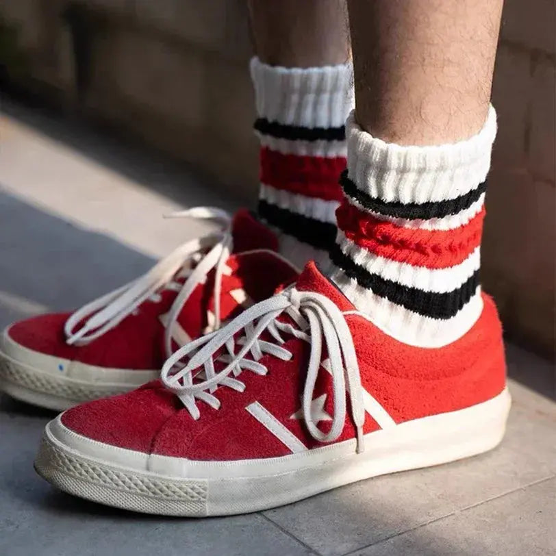 Slumblr® Vintage Striped Crew Socks (2 Pairs)