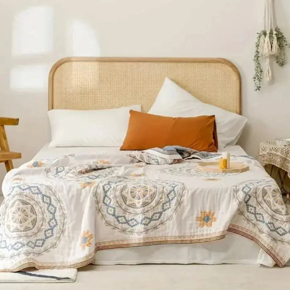 Slumblr® Nordic Cotton Gauze Boho Throw Blanket