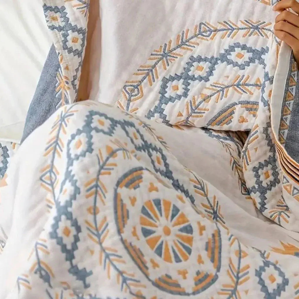 Slumblr® Nordic Cotton Gauze Boho Throw Blanket