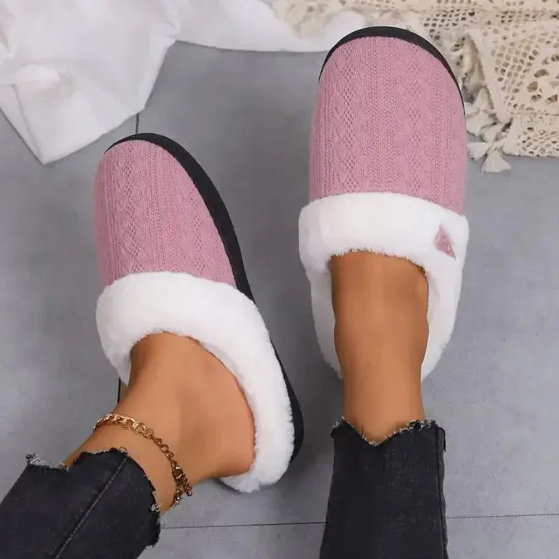 Slumblr® Fluffy Plush House Slippers