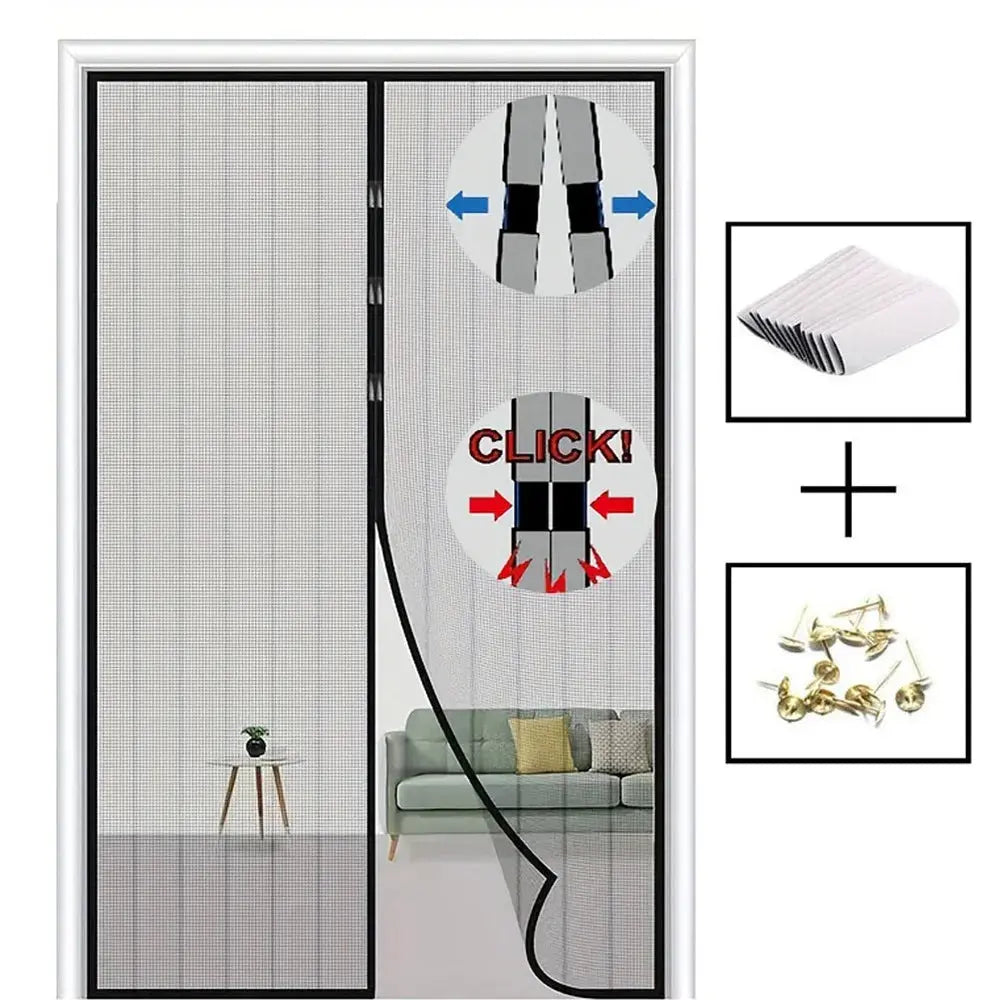 Slumblr® Auto Close Screen Door Mesh with Magnets