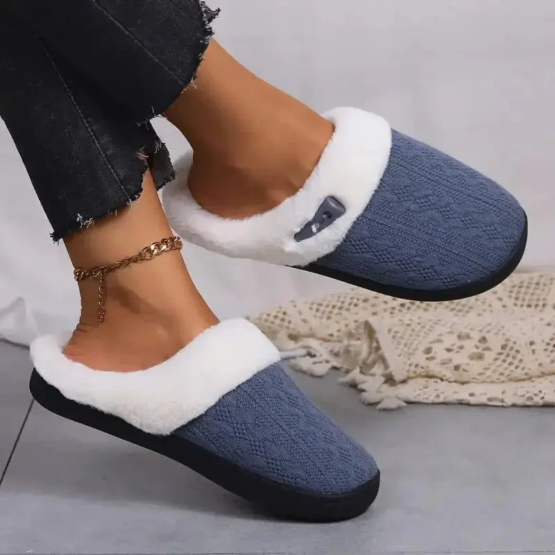Slumblr® Fluffy Plush House Slippers