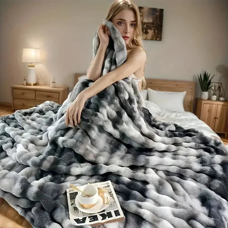 Slumblr® Cozy Faux Rabbit Fleece Throw Blanket