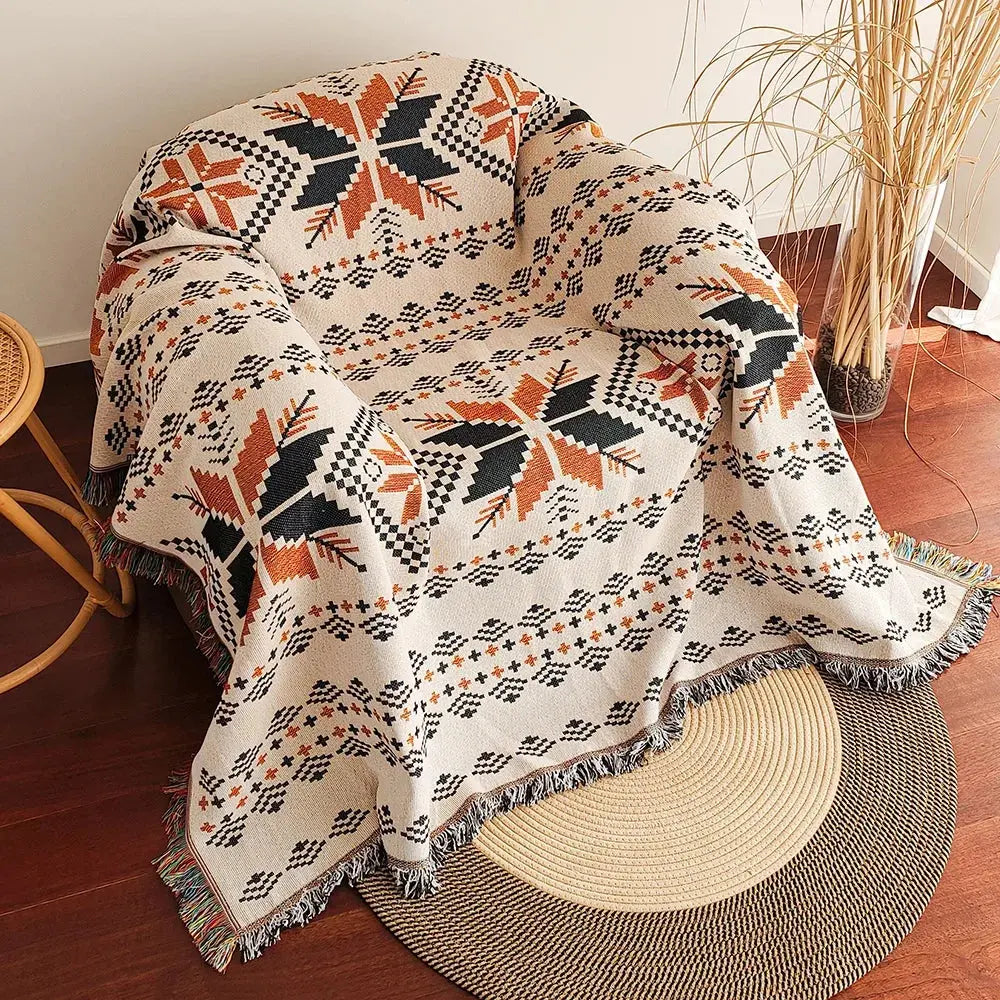 Slumblr® Aztec Boho Woven Throw Blanket