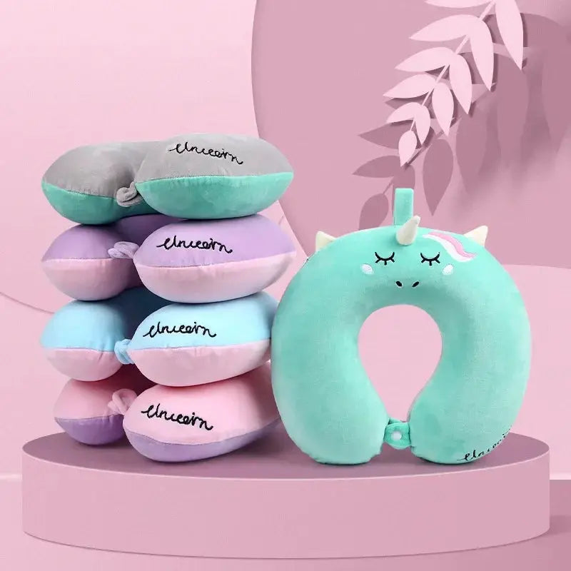 Slumblr® Unicorn Plush U-Shaped Travel Pillow
