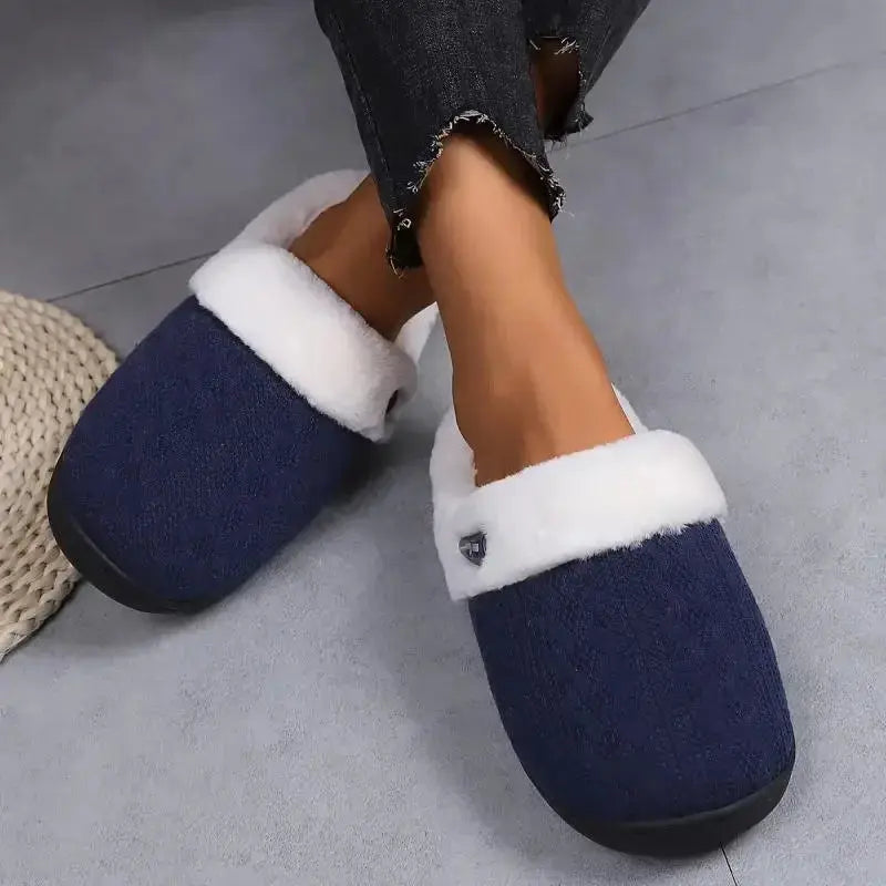 Slumblr® Fluffy Plush House Slippers