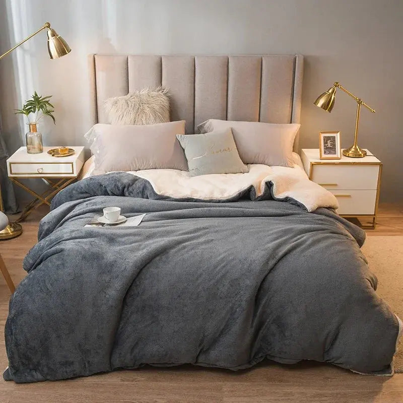 Slumblr® Sherpa Throw Blanket Quilt Cover
