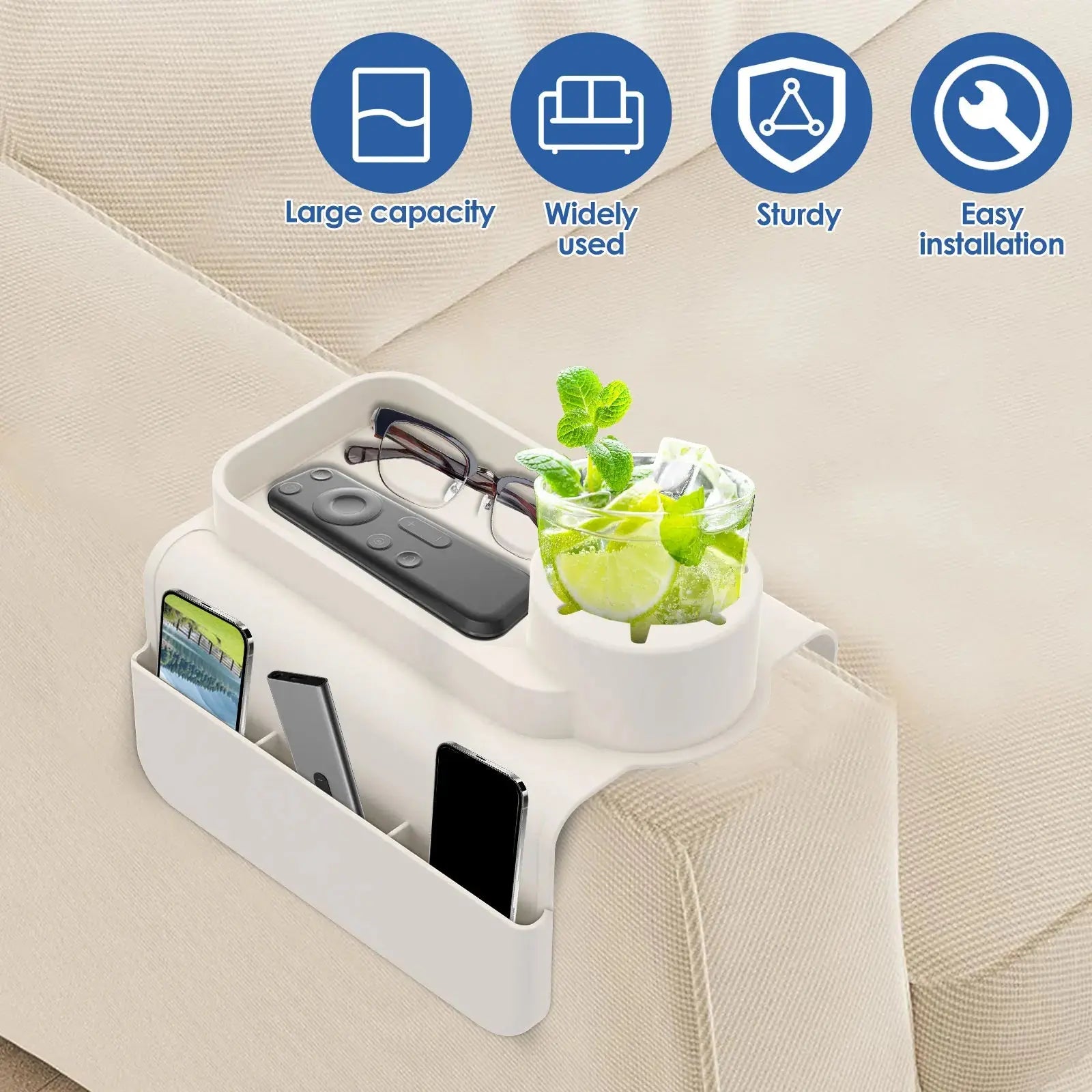 Slumblr® Silicone Sofa Cup Holder Tray