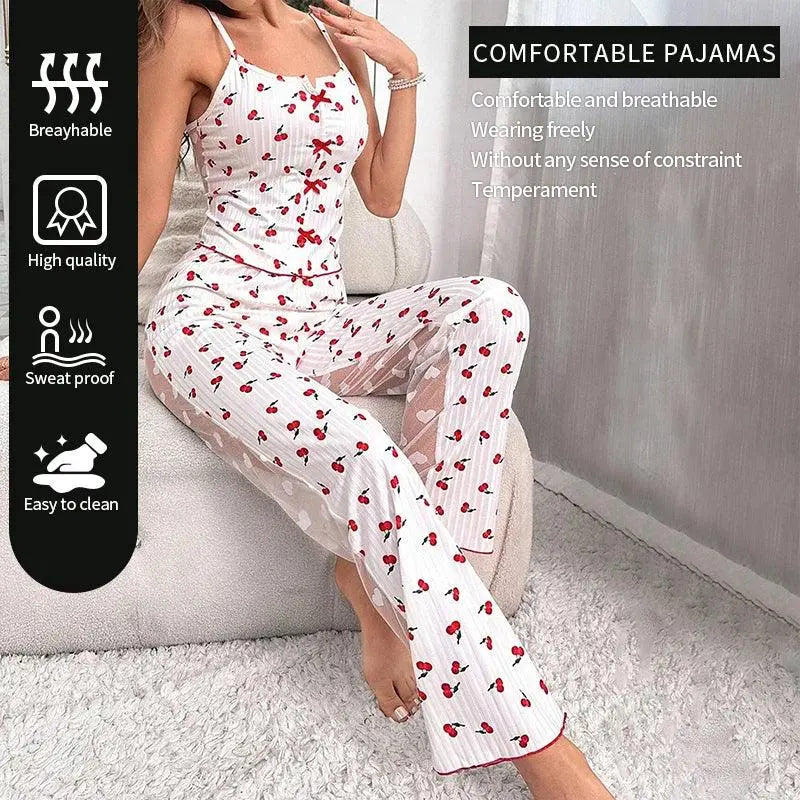 Slumblr® Women’s Transparent Mesh Lace Pajama Set