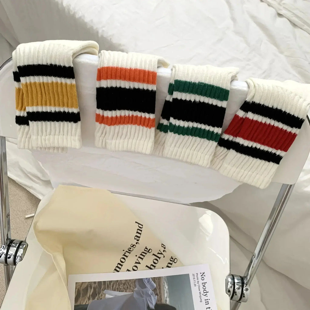 Slumblr® Vintage Striped Crew Socks (2 Pairs)