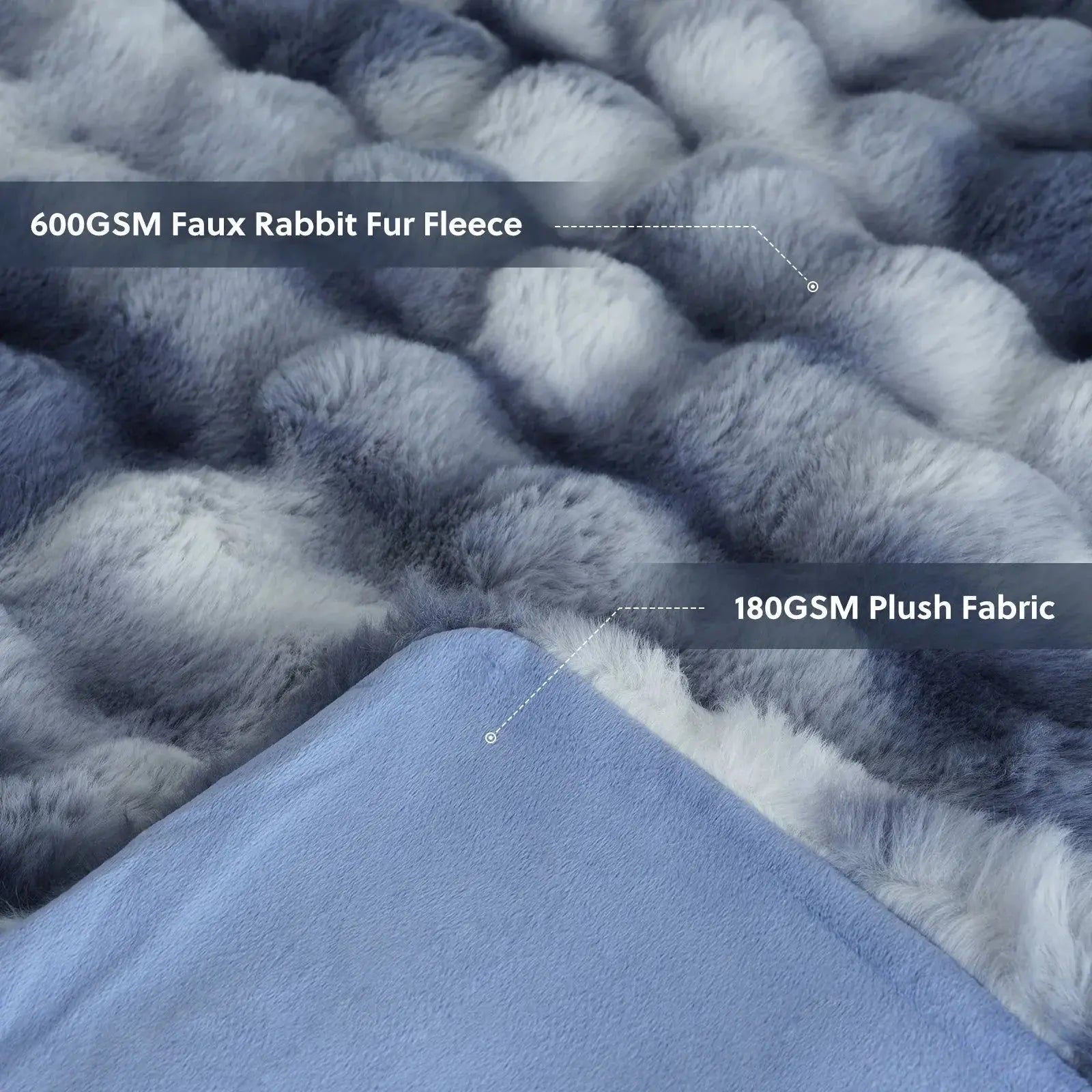 Slumblr® Cozy Faux Rabbit Fleece Throw Blanket
