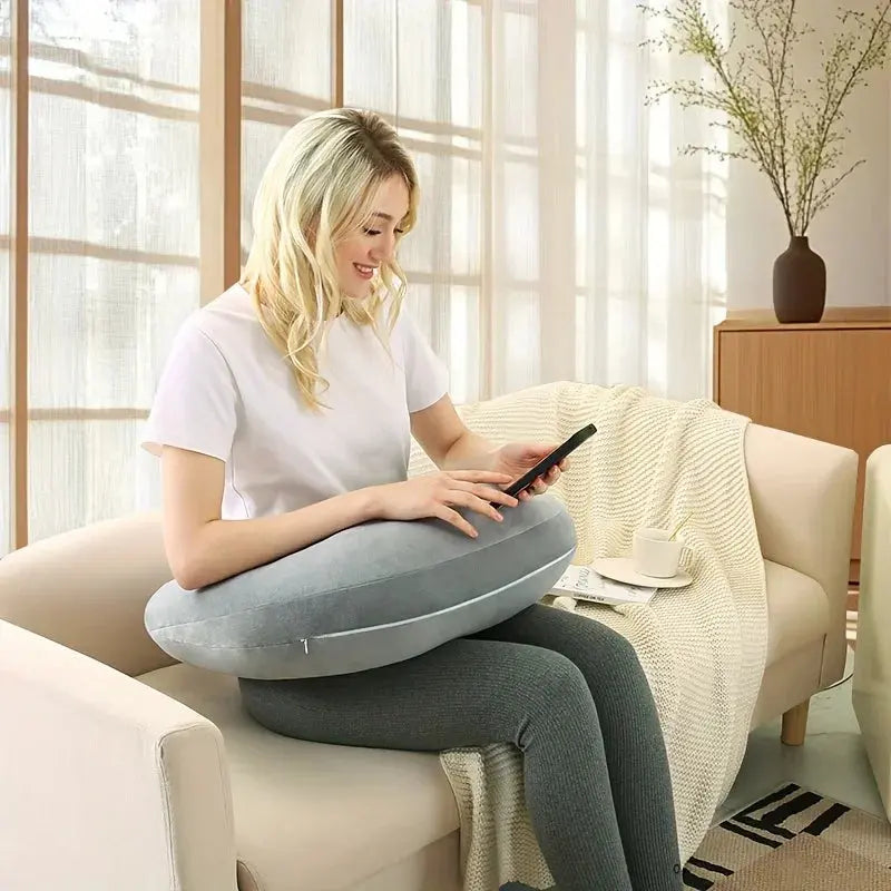Slumblr® Compact Arm Support Pillow for Reading Crocheting Playing