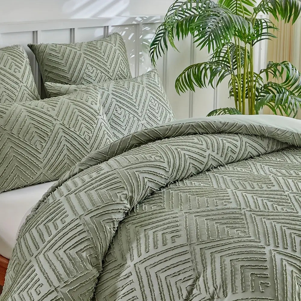 Slumblr® Luxury Tufted Duvet Cover Set