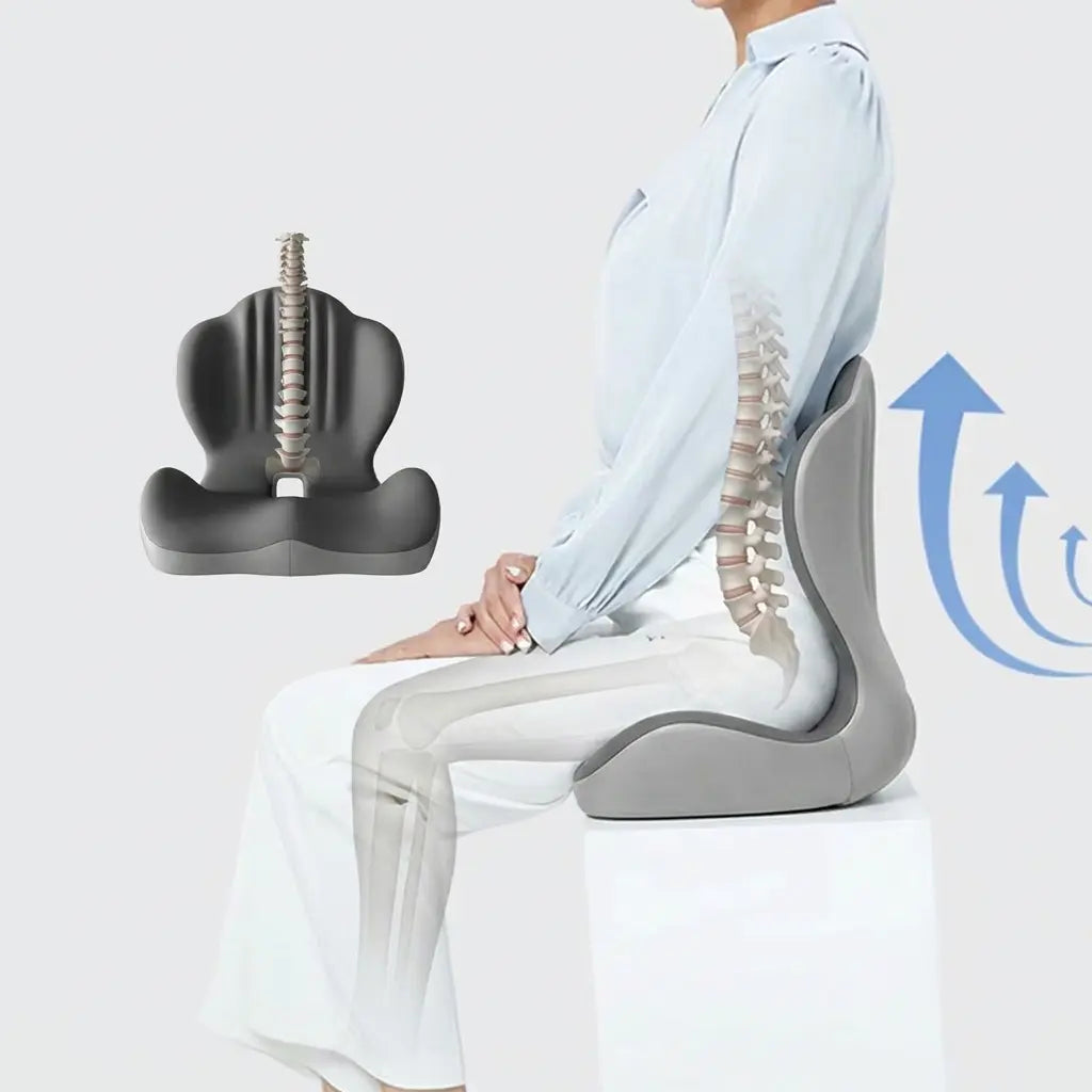 Slumblr® Memory Foam Seat Cushion with Back Support