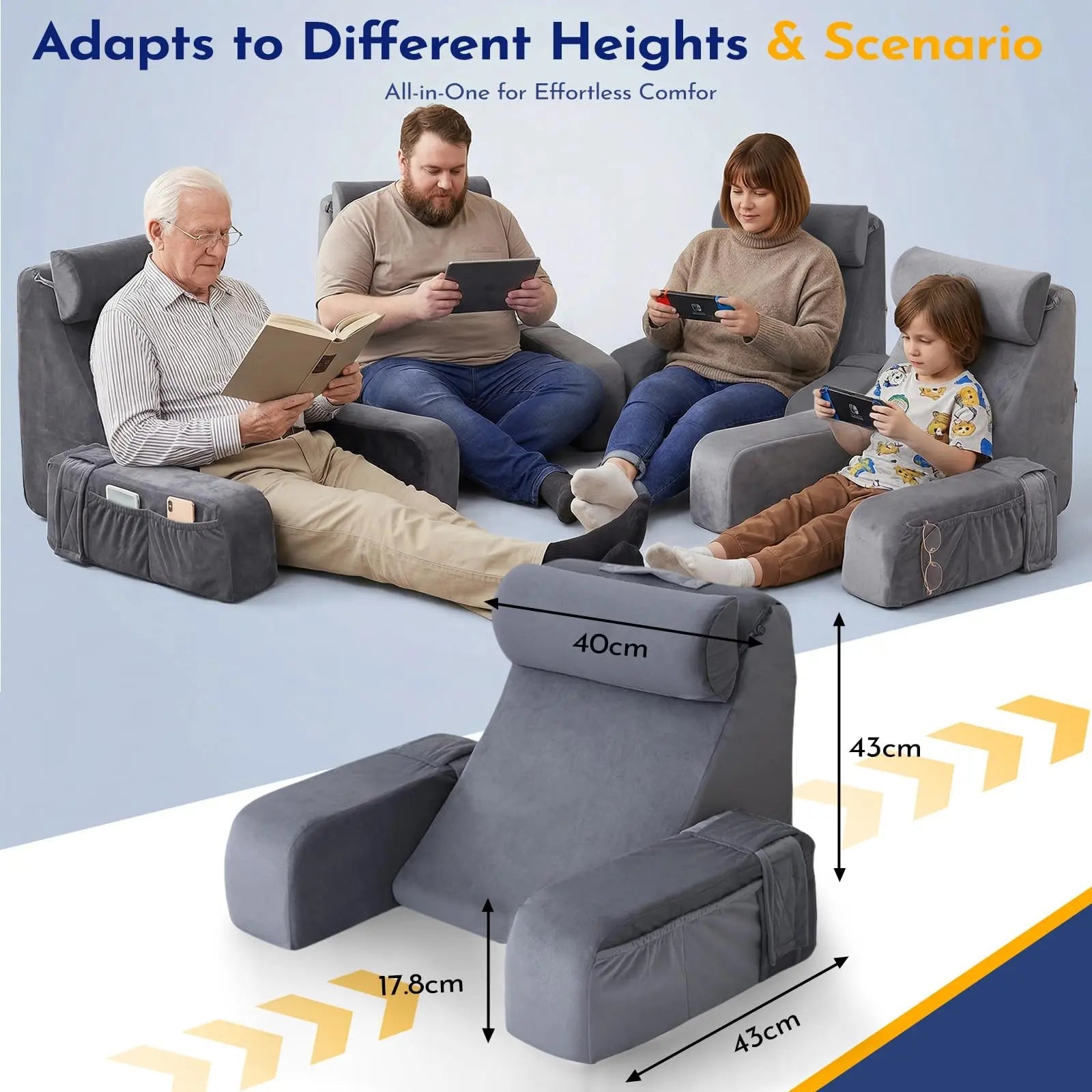 Slumblr® Bedrest Reading Pillow