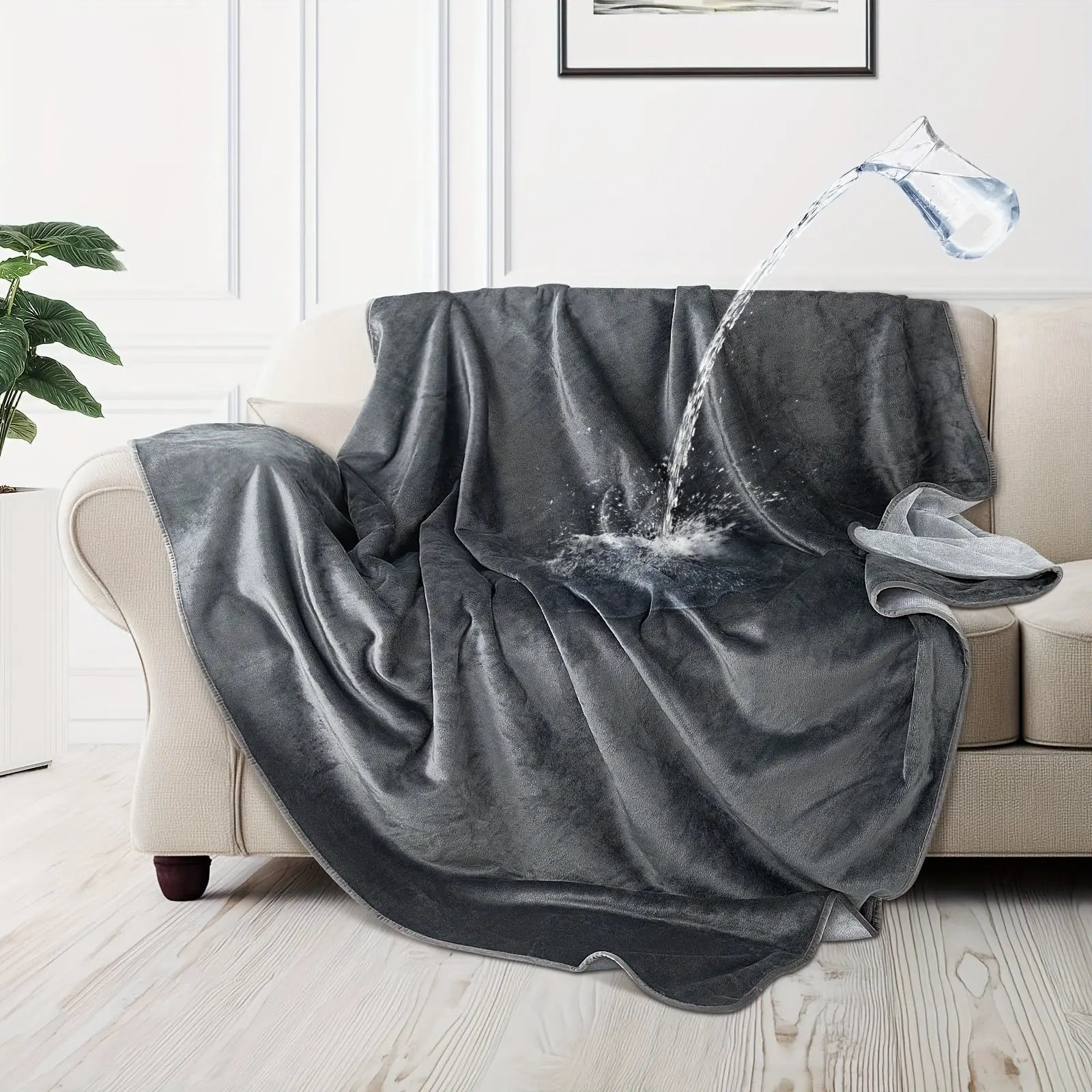 Slumblr® Waterproof Double-Sided Flannel Blanket
