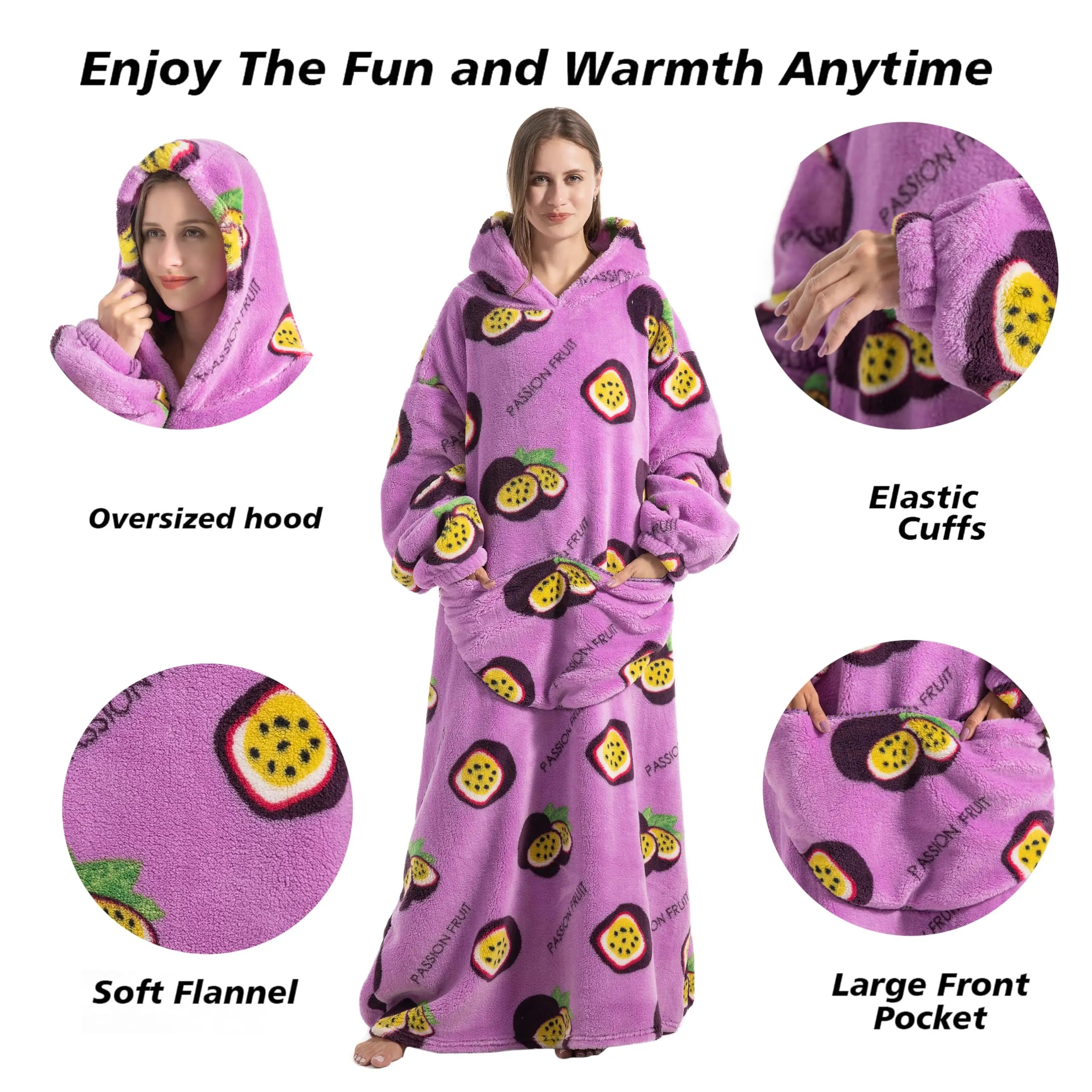 Slumblr® Long Hoodie Blanket