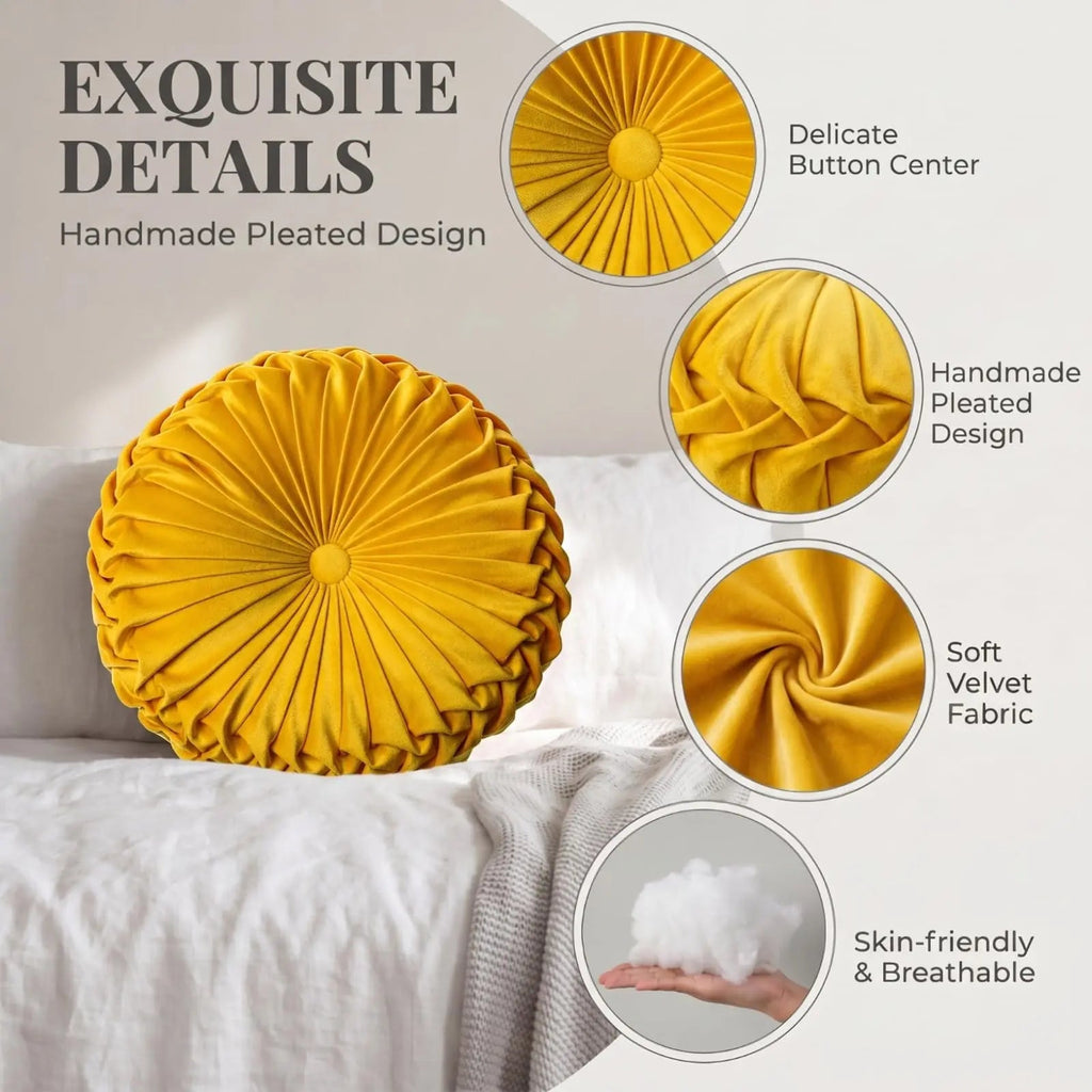 Slumblr® Pleated Pumpkin Throw Pillow