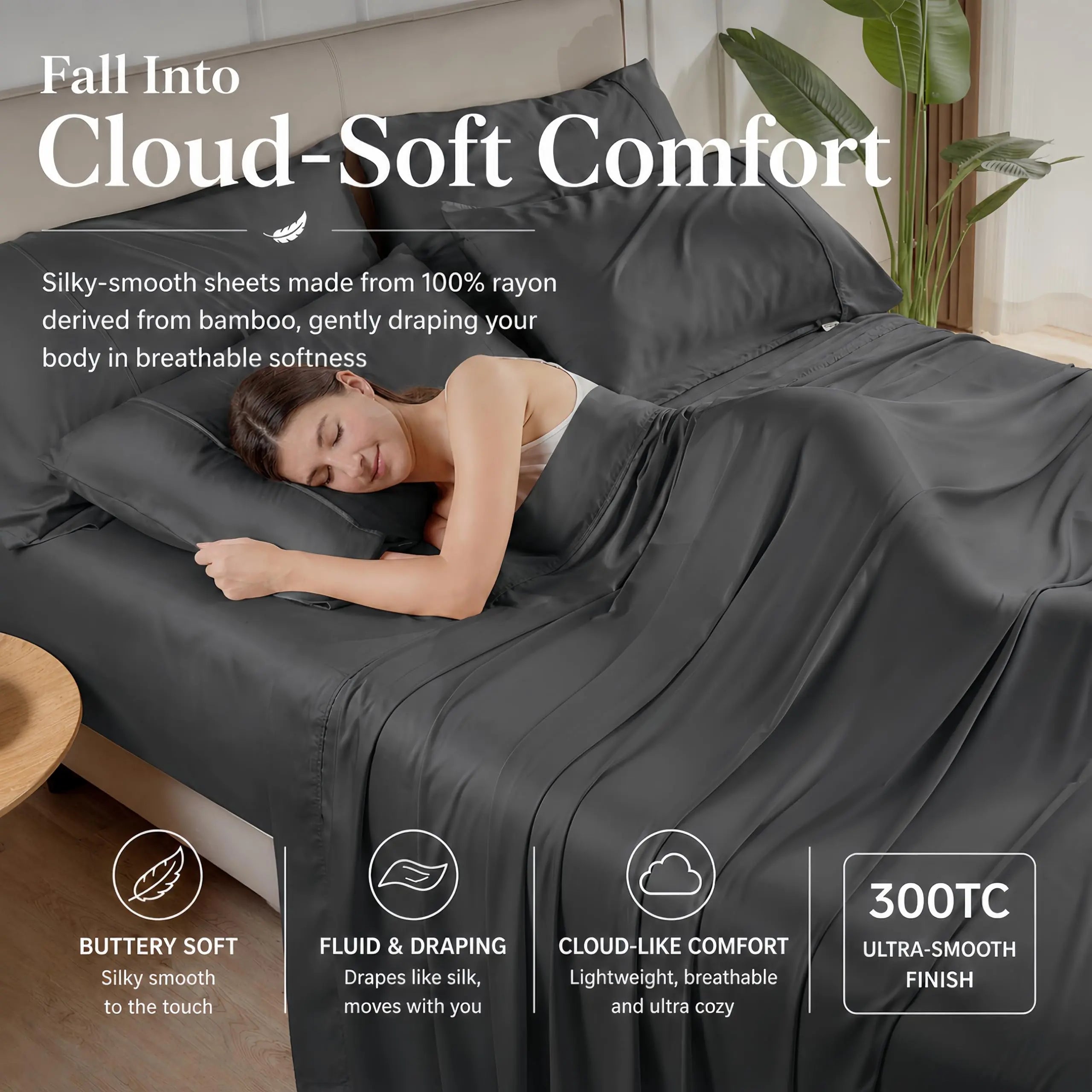 Slumblr® Silky Soft Organic Bamboo Sheets Set