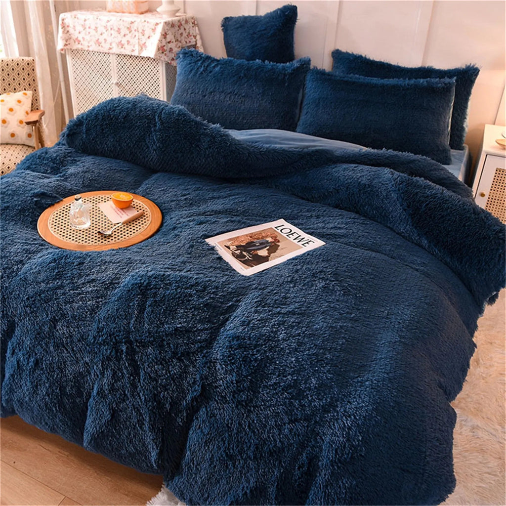 Slumblr® Plush Duvet Cover Set (4 Pcs)