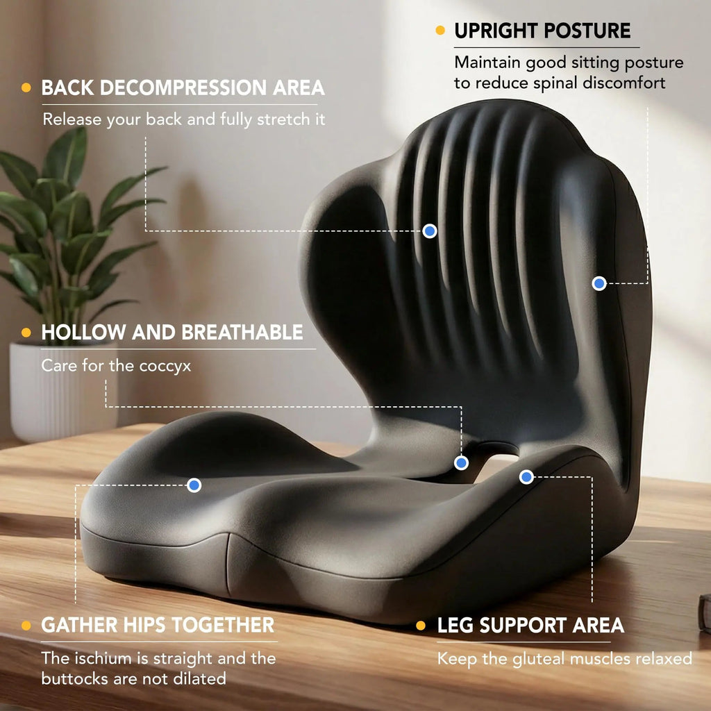 Slumblr® Memory Foam Seat Cushion with Back Support