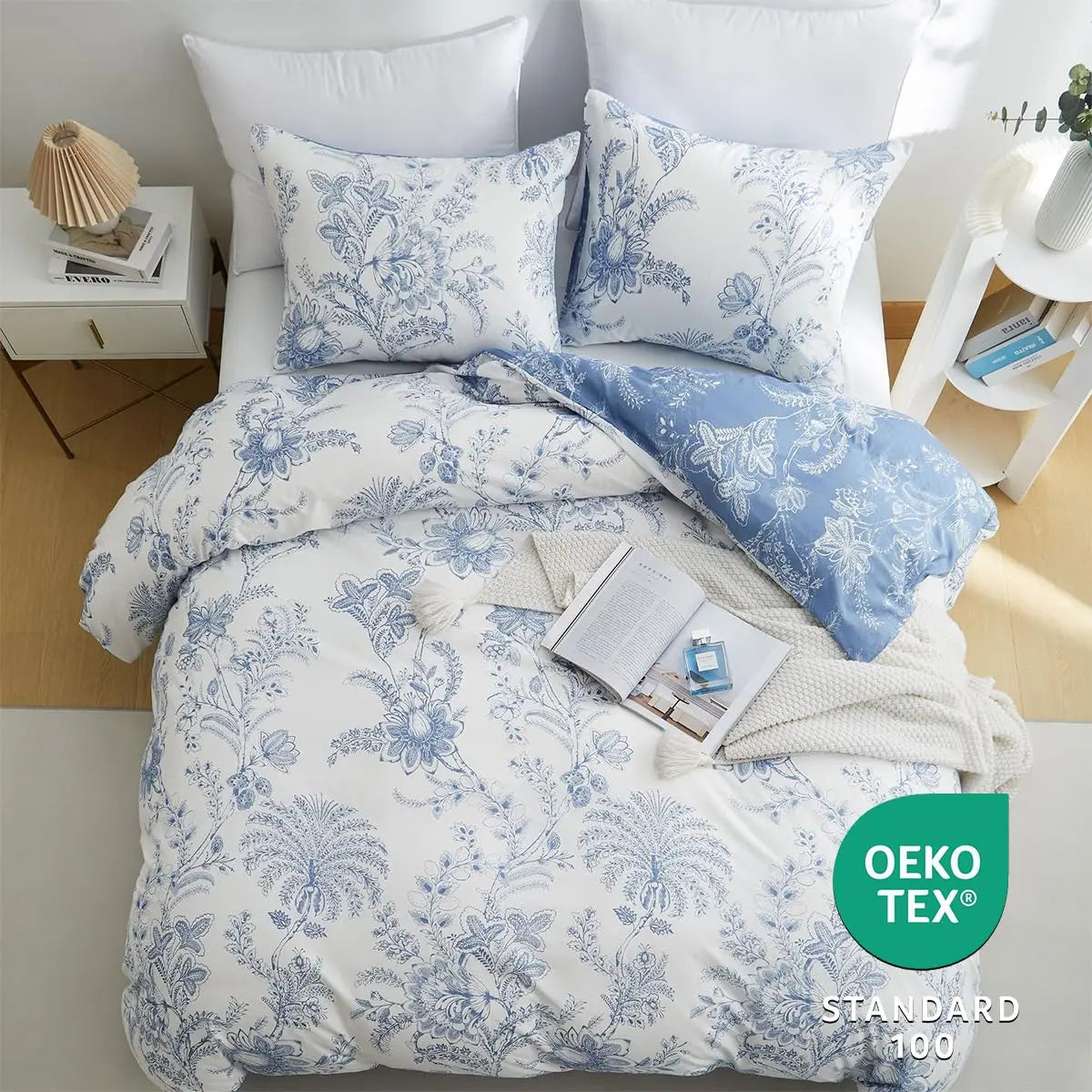 Slumblr® Reversible Floral Duvet Set (3 Pcs)