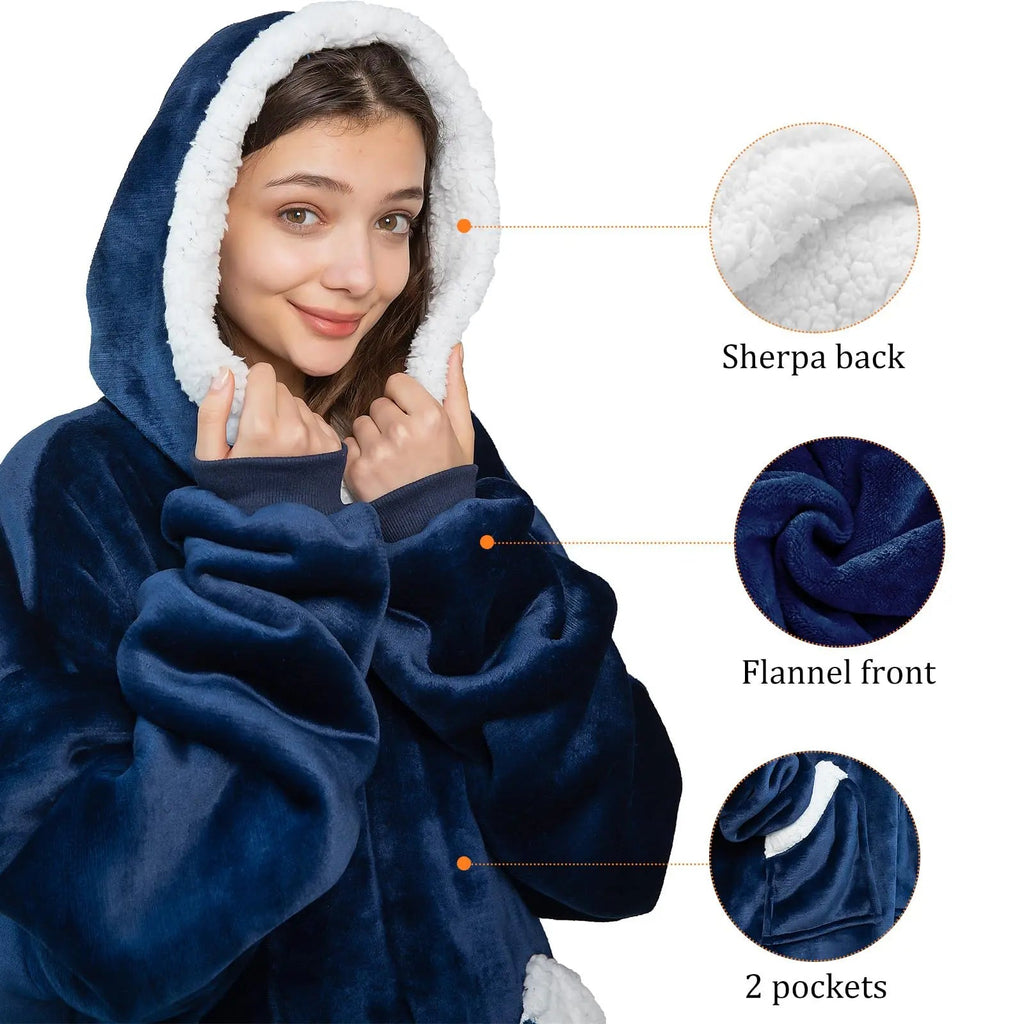 Slumblr® Cozy Giant Hoodie Blanket