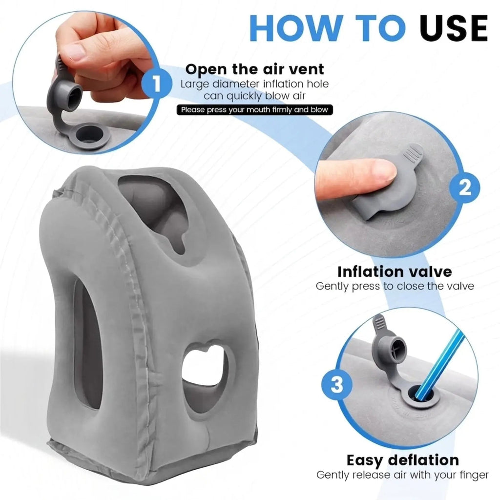 Slumblr® Travel Pillow Inflatable Headrest