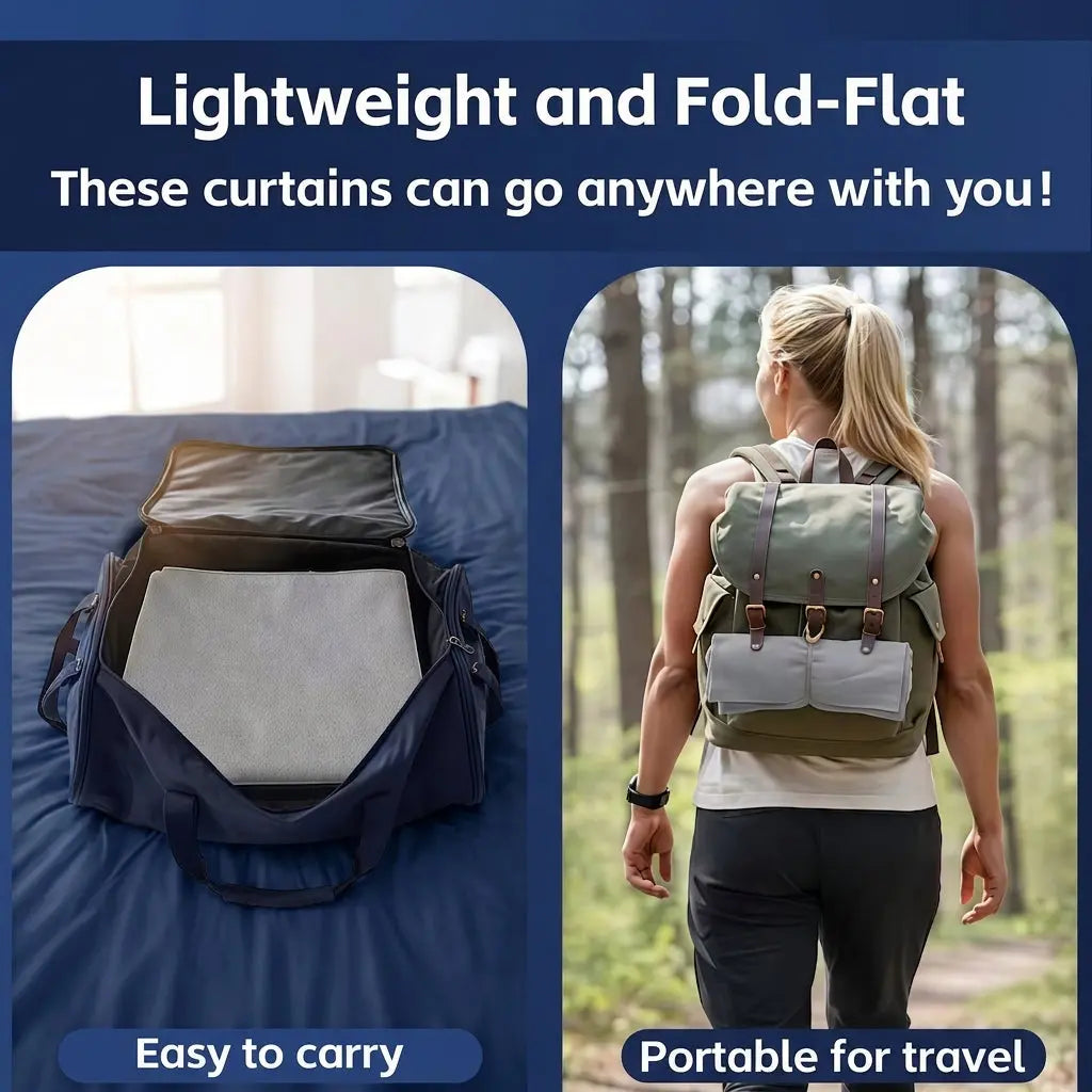 Slumblr® Portable Blackout Sunshade Curtains