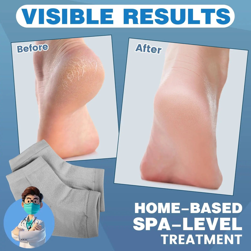 Slumblr® Gel Heel Socks (6 Pairs)