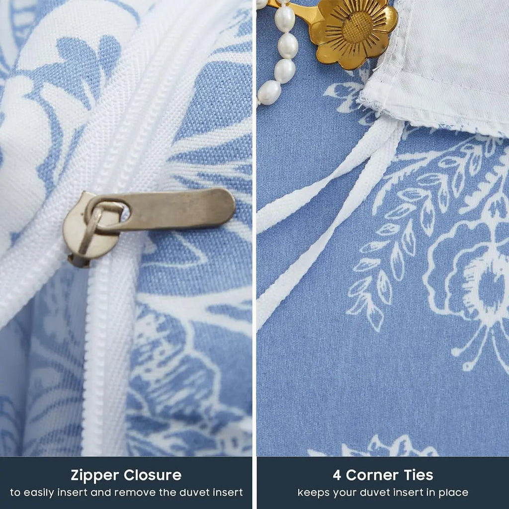 Slumblr® Reversible Floral Duvet Set (3 Pcs)