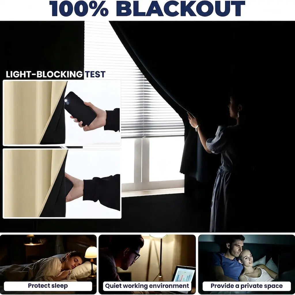 Slumblr® Portable Blackout Sunshade Curtains