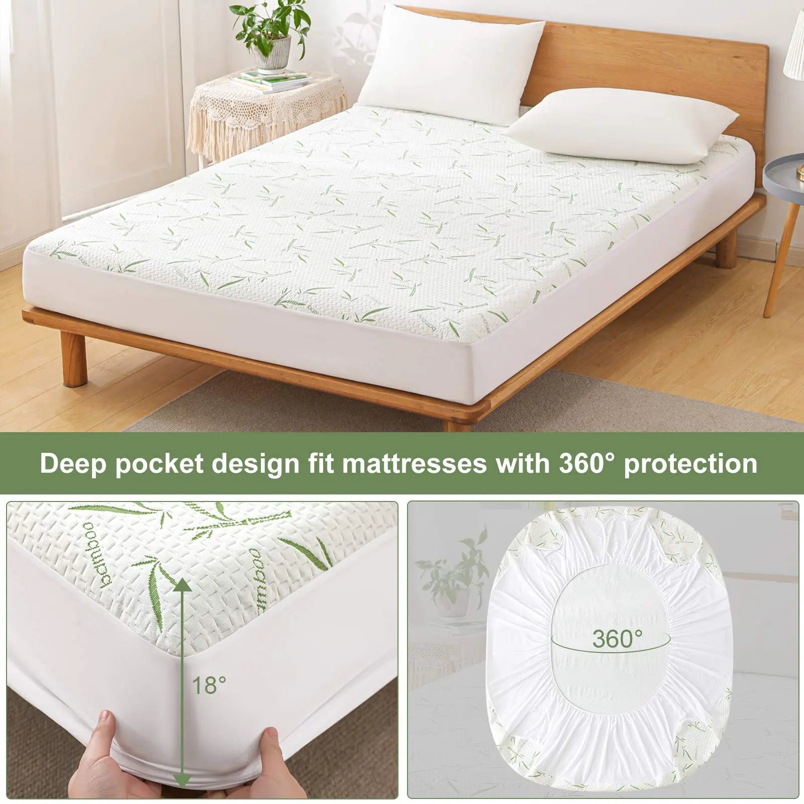 Slumblr® Cooling Bamboo Fiber Fitted Sheet