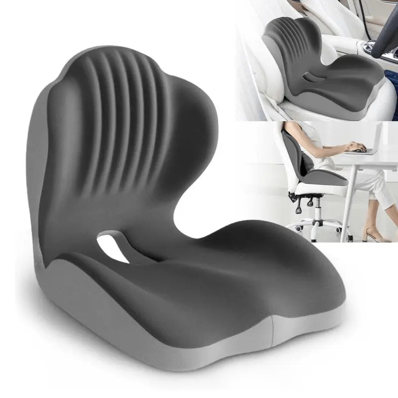 Slumblr® Memory Foam Seat Cushion with Back Support