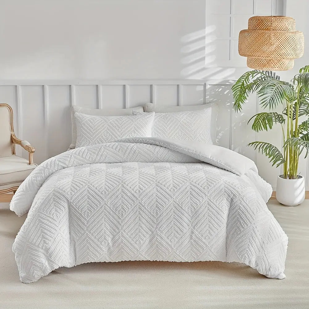 Slumblr® Luxury Tufted Duvet Cover Set