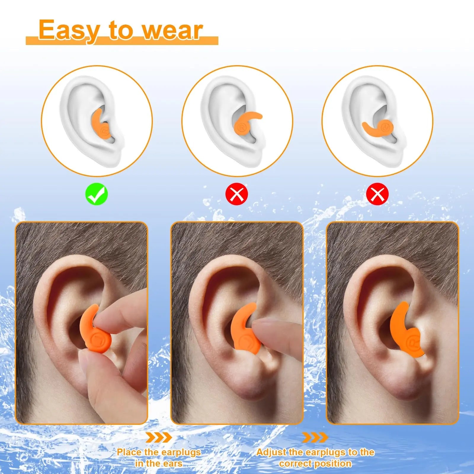 Slumblr® Silicone Sleep Ear Plugs (2 Pcs)