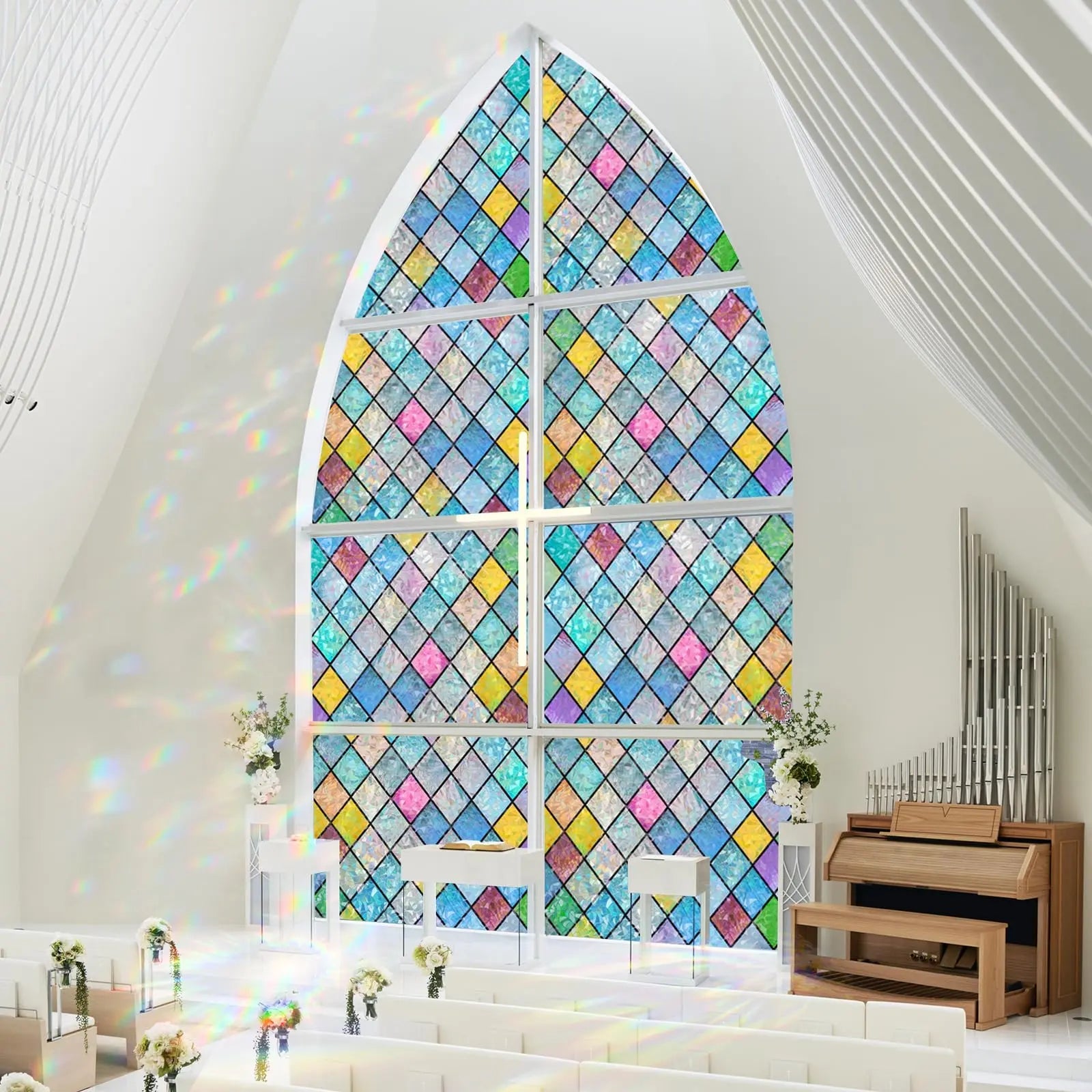 Slumblr® Rainbow Privacy Window Film