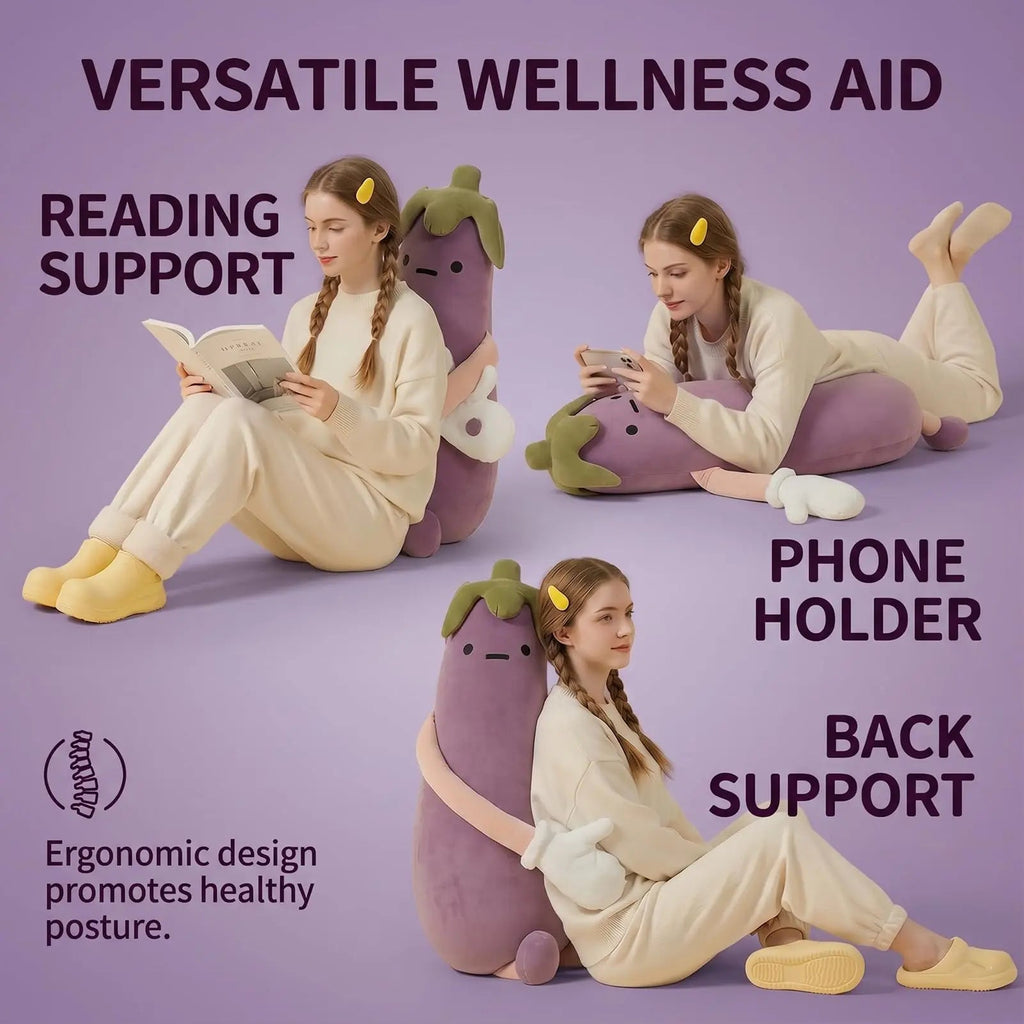 Slumblr® Eggplant Plush Pillow