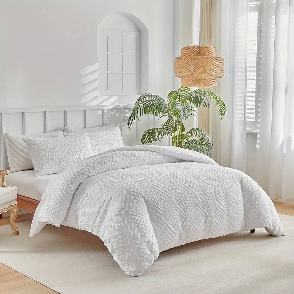 Slumblr® Luxury Tufted Duvet Cover Set