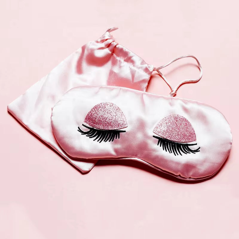 Slumblr® Pink Plush Sleep Mask