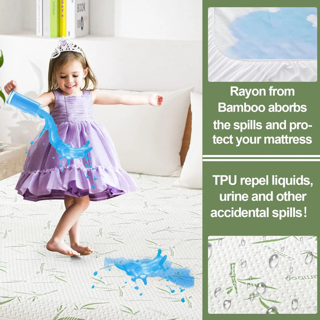 Slumblr® Cooling Bamboo Fiber Fitted Sheet