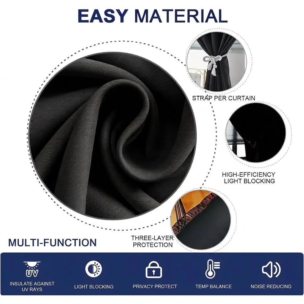 Slumblr® Portable Blackout Sunshade Curtains